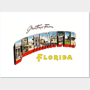 Greetings from Clearwater Florida Posters and Art